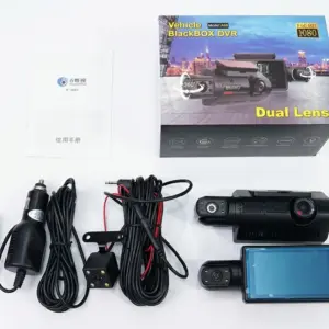 دوربین ثبت وقایع خودرو سه لنز A68 مدل Vehicle BlackBOX DVR با کیفیت Full HD 1080P