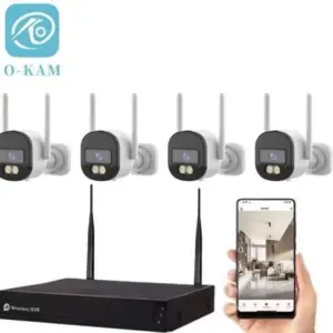 پک دوربین مداربسته 4 کانال بی سیم