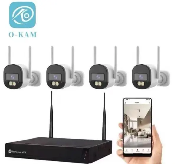 پک دوربین مداربسته 4 کانال بی سیم