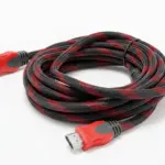 کابل HDMI با روکش بافته مشکی و قرمز 1.5 و 3 متری